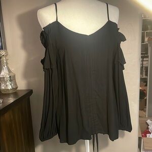 NWT Black Off-Shoulder Blouse